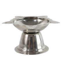 Stainless Steel Sunflower Design Diya Stand (Big Size) (1 Pc) - justgrabit.in | Just Grab It