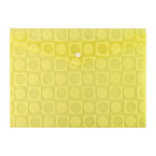 Mix Design A4 Plastic Document Folder with Patterned Button Closure - justgrabit.in | Just Grab It