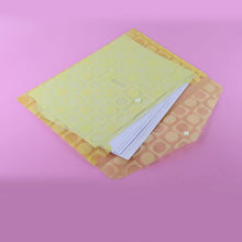 Mix Design A4 Plastic Document Folder with Patterned Button Closure - justgrabit.in | Just Grab It