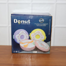 Donut Shaped Double Insulated 3 Compartment Lunch Box (1 Pc / Mix Color) - justgrabit.in | Just Grab It