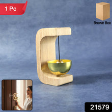Zen Bell for Meditation with Wooden Stand (1 Pc) - justgrabit.in | Just Grab It