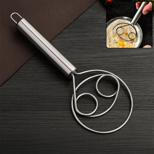 Stainless Steel Danish Dough Whisk - (1 Pc / Big) - justgrabit.in | Just Grab It