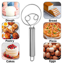 Stainless Steel Danish Dough Whisk - (1 Pc / Big) - justgrabit.in | Just Grab It