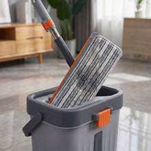 Big Size Flat Mop with Bucket Set (1 Set) - justgrabit.in | Just Grab It
