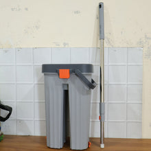 Big Size Flat Mop with Bucket Set (1 Set) - justgrabit.in | Just Grab It