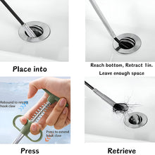 Flexible Spring Drain Cleaning Tool with Hand Grip (1 Pc / 89 Cm) - justgrabit.in | Just Grab It