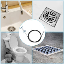 Flexible Spring Drain Cleaning Tool with Hand Grip (1 Pc / 196 Cm) - justgrabit.in | Just Grab It