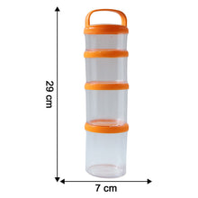4 - in - 1 Stackable Dry Fruit Storage Container (1 Set) - justgrabit.in | Just Grab It