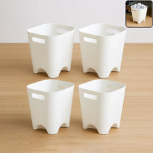 Modern Plastic Dustbin / Waste Paper Basket - (4 Pc) - justgrabit.in | Just Grab It