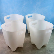 Modern Plastic Dustbin / Waste Paper Basket - (4 Pc) - justgrabit.in | Just Grab It