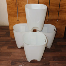 Modern Plastic Dustbin / Waste Paper Basket - (4 Pc) - justgrabit.in | Just Grab It