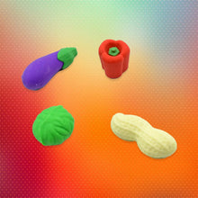 Mini Cute Vegetable & Fruit Erasers (4 Pc): Pencil Rubbers for Kids - Justgrabit Inc.