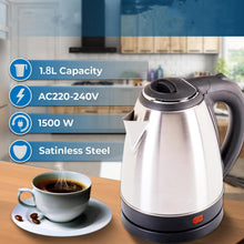 Electric Stainless - Steel Kettle (1800ML, 1 Pc) - justgrabit.in | Just Grab It