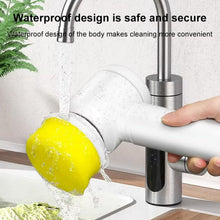B Grade 5 in 1 Electric Cleaning Spin Brush with Multiple Replaceable Heads - justgrabit.in | Just Grab It