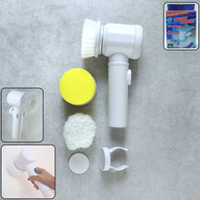 B Grade 5 in 1 Electric Cleaning Spin Brush with Multiple Replaceable Heads - justgrabit.in | Just Grab It