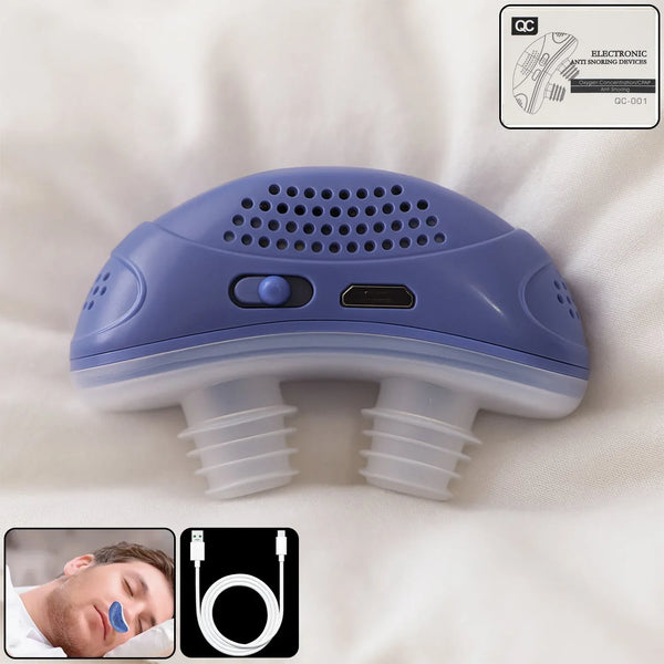 Rechargeable Electronic Anti - Snoring Device with Air Purifier Function (1 Pc) - justgrabit.in | Just Grab It