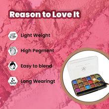 Premium 18 - Color Shimmer Eyeshadow Palette (12 GM / 1 Pc) - justgrabit.in | Just Grab It
