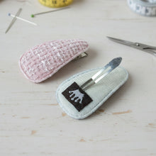 Textured Fabric Snap Hair Clips Set (4 Pc) - justgrabit.in | Just Grab It