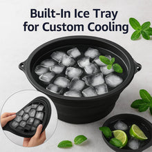 Portable Foldable Silicone Ice Bath Bowl (1 Pc) - justgrabit.in | Just Grab It