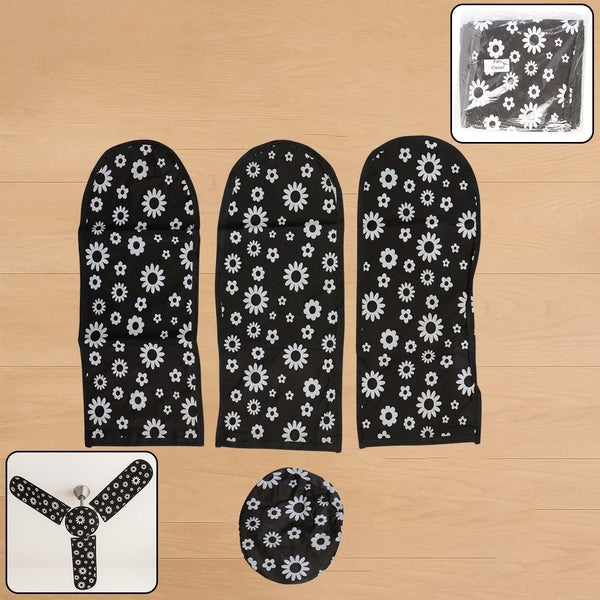 4 in 1 Ceiling Fan Dust Proof Cover Set - justgrabit.in | Just Grab It