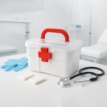 Medical Storage Box with Detachable Tray & Handle - justgrabit.in | Just Grab It