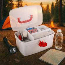 Medical Storage Box with Detachable Tray & Handle - justgrabit.in | Just Grab It