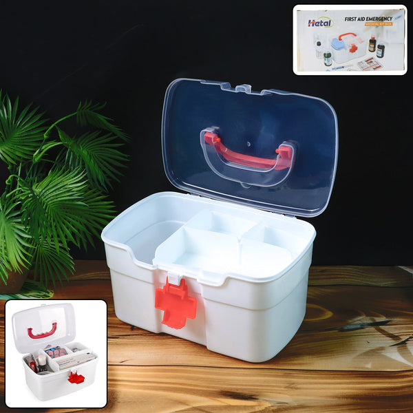 Medical Storage Box with Detachable Tray & Handle - justgrabit.in | Just Grab It