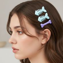 Cute Fishbone & Bone Shape Hair Clip Set (4 Pc) - justgrabit.in | Just Grab It