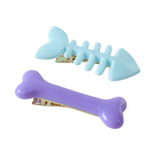 Cute Fishbone & Bone Shape Hair Clip Set (4 Pc) - justgrabit.in | Just Grab It