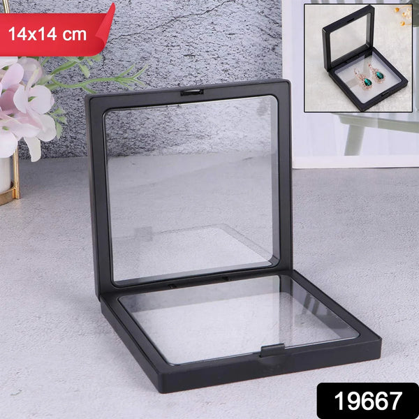 Transparent Jewellery Display Box (14x14 cm / 1 Pc) - justgrabit.in | Just Grab It