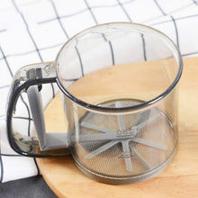Plastic Flour Sieve Cup with Handle and Fine Mesh Filter for Kitchen Baking - justgrabit.in | Just Grab It