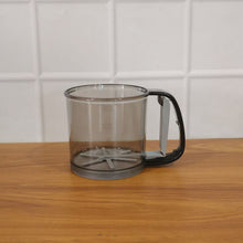 Plastic Flour Sieve Cup with Handle and Fine Mesh Filter for Kitchen Baking - justgrabit.in | Just Grab It