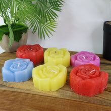 Rose Shaped Wax Candle Set (6 Pc) - justgrabit.in | Just Grab It