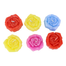 Rose Shaped Wax Candle Set (6 Pc) - justgrabit.in | Just Grab It