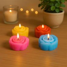Rose Shaped Wax Candle Set (6 Pc) - justgrabit.in | Just Grab It