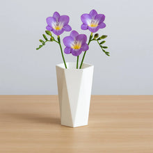 Modern Geometric Hexagon Plastic Flower Vase (1 Pc) - Justgrabit Inc.
