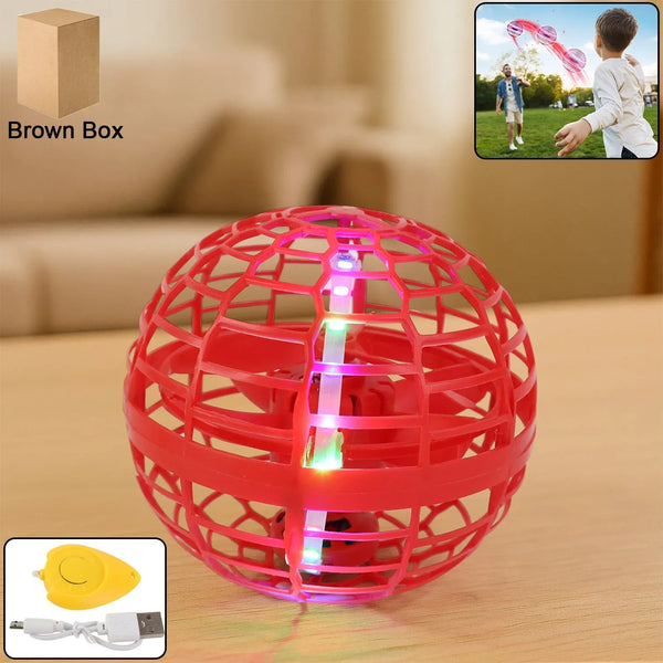 Flying Ball Toys, USB Rechargeable Built-in RGB Lights 360°Rotating Magic Controller - Justgrabit Inc.