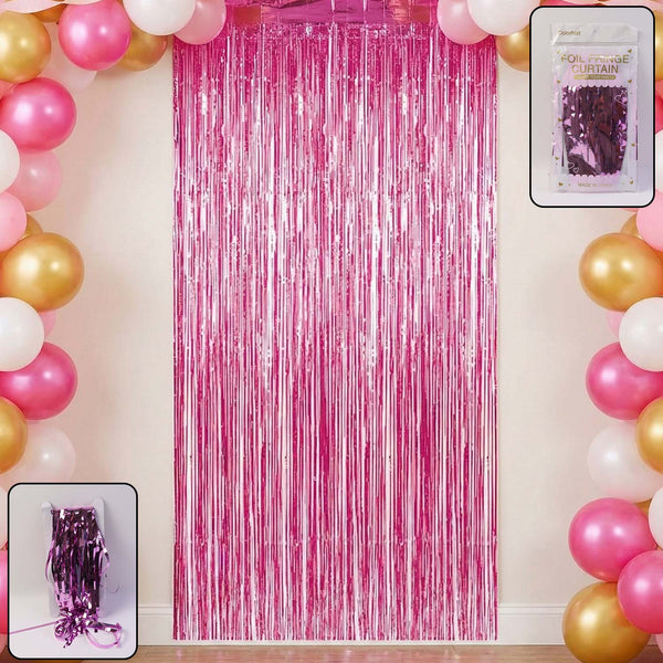 Decorative Foil Fringe Curtain for Birthday & Party Decoration - justgrabit.in | Just Grab It
