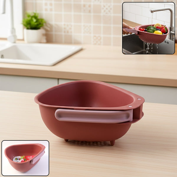 Supermom Kitchen Colander with Foldable Handle and Drain Base - justgrabit.in | Just Grab It