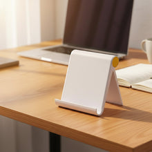 Plastic Foldable Desktop Mobile Stand (1 Pc / White) - justgrabit.in | Just Grab It