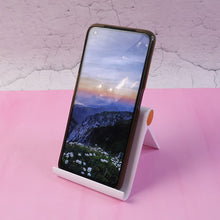 Plastic Foldable Desktop Mobile Stand (1 Pc / White) - justgrabit.in | Just Grab It