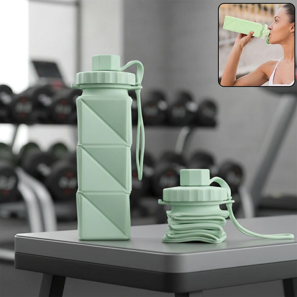 Premium Foldable Collapsible Water Bottle (1 Pc) - justgrabit.in | Just Grab It