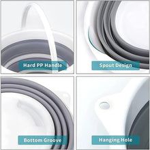 Collapsible Folding Bucket for Cleaning, Car Wash, Gardening & Travel (1 Pc / 23x16 Cm) - justgrabit.in | Just Grab It