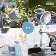Collapsible Folding Bucket for Cleaning, Car Wash, Gardening & Travel (1 Pc / 23x16 Cm) - justgrabit.in | Just Grab It
