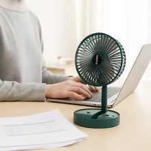 Sensor Foldable Mini Desk Fan with Adjustable Height and Angle (1 Pc) - justgrabit.in | Just Grab It
