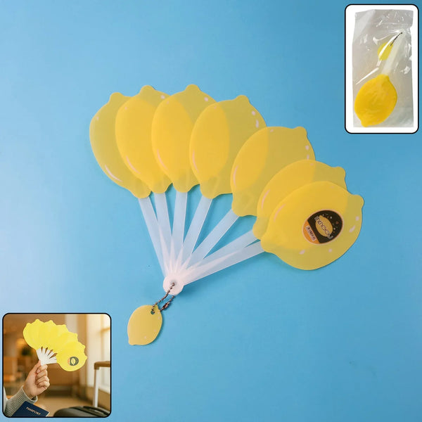 Lemon - Shape Hand Fan - (1 Pc) - justgrabit.in | Just Grab It