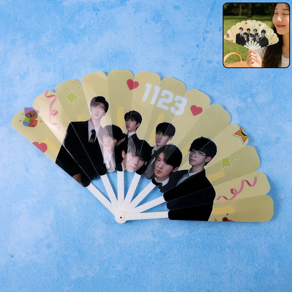 Idol - Themed Foldable Hand Fan - (1 Pc) - justgrabit.in | Just Grab It