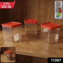 3 Piece Airtight Food Storage Container Set (1 Set / 350 ML) - justgrabit.in | Just Grab It