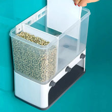 Easy Flow Cereal Dispenser for Kitchen 3 in 1 Push Button Wall Mount Container - Justgrabit Inc.