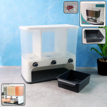 Easy Flow Cereal Dispenser for Kitchen 3 in 1 Push Button Wall Mount Container - Justgrabit Inc.